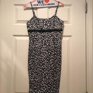 Michel Kors b/w animal print dress. Sz 2